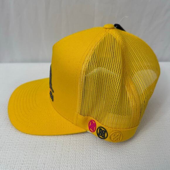 G Fore Snapback Hat Golf Los Angeles California Yellow Bear - Picture 4 of 10